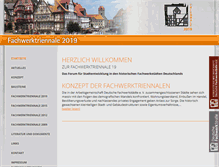 Tablet Screenshot of fachwerktriennale.de